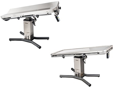 Heated Continuum V-Top and Flat-Top Surgery Tables